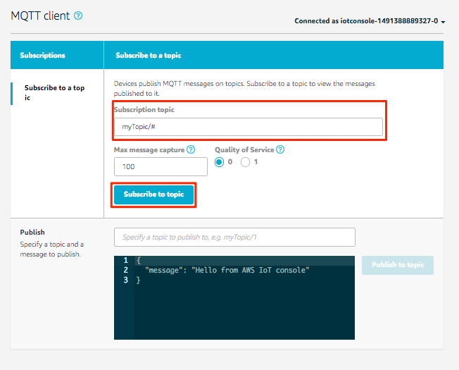 aws mqtt client