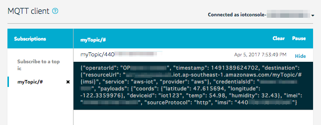 aws mqtt client